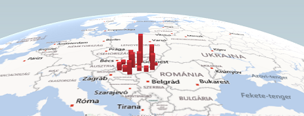 3D grafikon térképen az Excelben