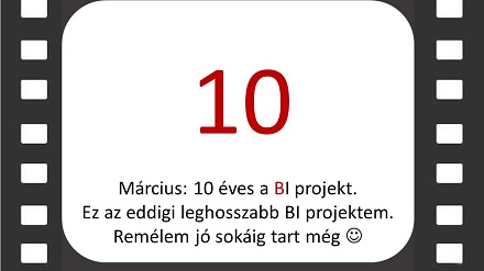 BI projekt évértékelő diák